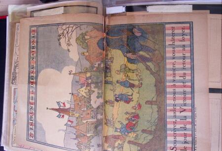env. 1870-1914, L'Alsace-Lorraine : vignettes, cartes