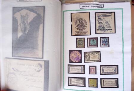 env. 1870-1914, L'Alsace-Lorraine : vignettes, cartes