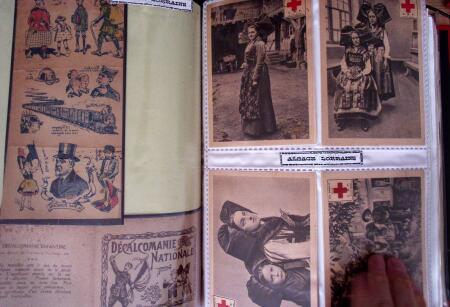env. 1870-1914, L'Alsace-Lorraine : vignettes, cartes