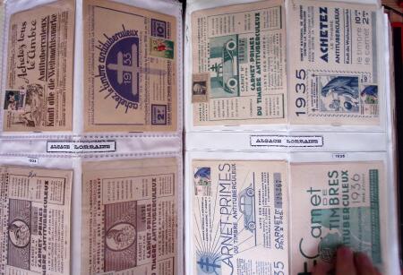 env. 1870-1914, L'Alsace-Lorraine : vignettes, cartes
