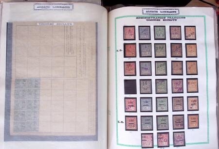 env. 1870-1914, L'Alsace-Lorraine : vignettes, cartes