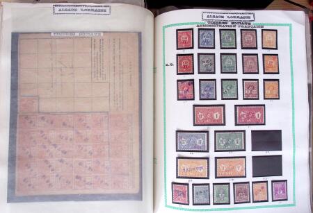 env. 1870-1914, L'Alsace-Lorraine : vignettes, cartes