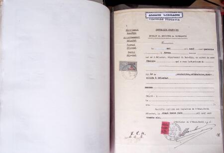 env. 1870-1914, L'Alsace-Lorraine : vignettes, cartes