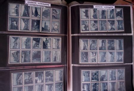 env. 1870-1914, L'Alsace-Lorraine : vignettes, cartes