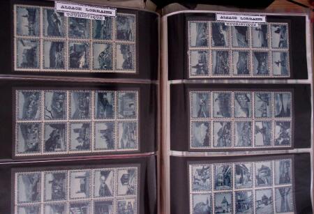 env. 1870-1914, L'Alsace-Lorraine : vignettes, cartes