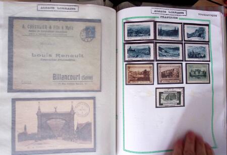 env. 1870-1914, L'Alsace-Lorraine : vignettes, cartes