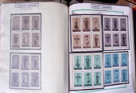 env. 1870-1914, L'Alsace-Lorraine : vignettes, cartes