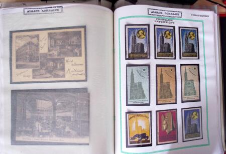 env. 1870-1914, L'Alsace-Lorraine : vignettes, cartes
