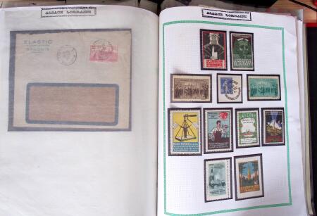 env. 1870-1914, L'Alsace-Lorraine : vignettes, cartes