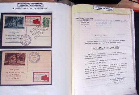 env. 1870-1914, L'Alsace-Lorraine : vignettes, cartes