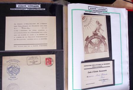 env. 1870-1914, L'Alsace-Lorraine : vignettes, cartes
