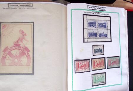 env. 1870-1914, L'Alsace-Lorraine : vignettes, cartes