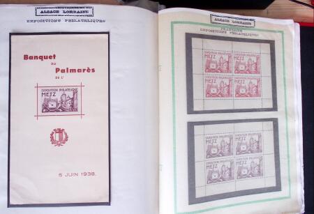 env. 1870-1914, L'Alsace-Lorraine : vignettes, cartes