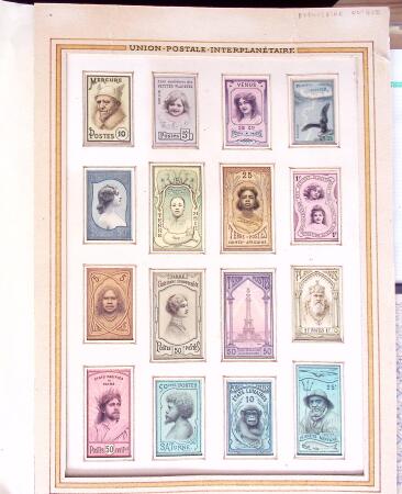 1870-1910, Vignettes, cartes postales et documents sur