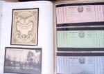 1870-1910, Vignettes, cartes postales et documents sur
