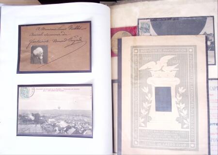 1870-1910, Vignettes, cartes postales et documents sur