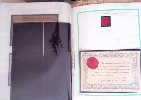 1870-1910, Vignettes, cartes postales et documents sur