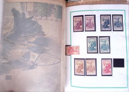 1870-1910, Vignettes, cartes postales et documents sur