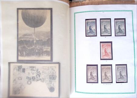1870-1910, Vignettes, cartes postales et documents sur