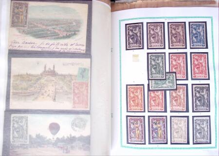 1870-1910, Vignettes, cartes postales et documents sur