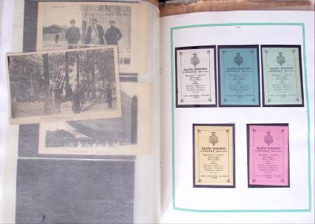 1870-1910, Vignettes, cartes postales et documents sur