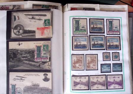 1870-1910, Vignettes, cartes postales et documents sur