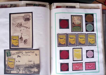 1870-1910, Vignettes, cartes postales et documents sur
