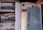 1870-1910, Vignettes, cartes postales et documents sur