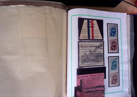 1870-1910, Vignettes, cartes postales et documents sur