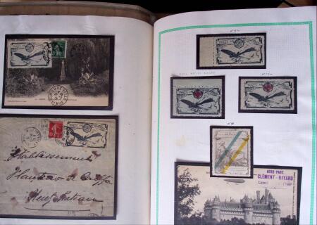 1870-1910, Vignettes, cartes postales et documents sur