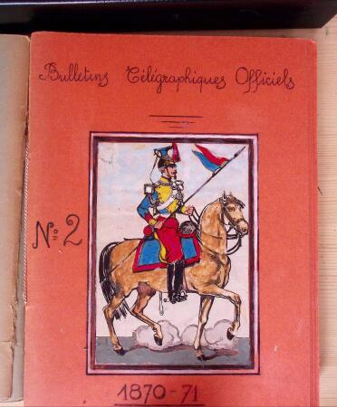 1870-71, Ensemble de 57 bulletins télégraphiques