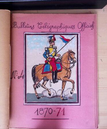 1870-71, Ensemble de 57 bulletins télégraphiques