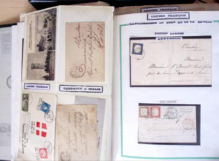 1860-70, Second Empire : épreuves de timbres fiscaux,
