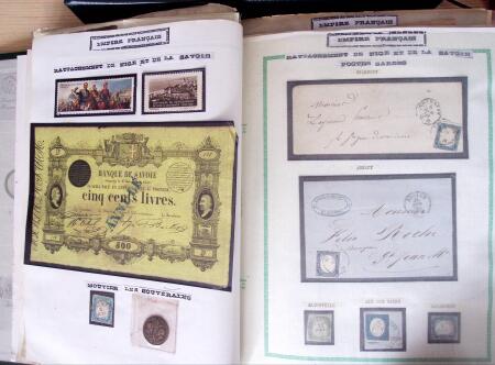 1860-70, Second Empire : épreuves de timbres fiscaux,
