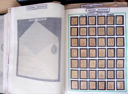 1860-70, Second Empire : épreuves de timbres fiscaux,