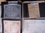 1860-70, Second Empire : épreuves de timbres fiscaux,