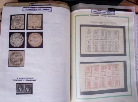 1860-70, Second Empire : épreuves de timbres fiscaux,