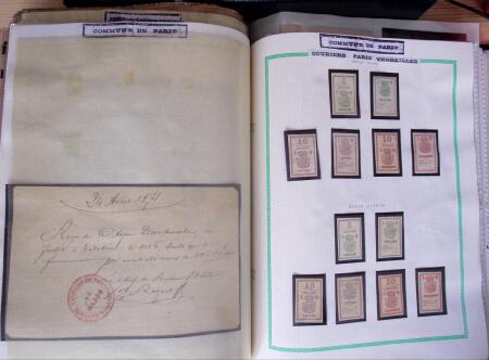 1860-70, Second Empire : épreuves de timbres fiscaux,
