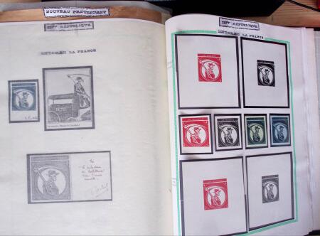 1860-70, Second Empire : épreuves de timbres fiscaux,