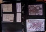 DEPARTEMENTS CONQUIS 1800-1850, 2 classeurs noirs de