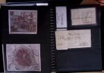 DEPARTEMENTS CONQUIS 1800-1850, 2 classeurs noirs de