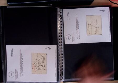 DEPARTEMENTS CONQUIS 1800-1850, 2 classeurs noirs de