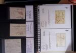DEPARTEMENTS CONQUIS 1800-1850, 2 classeurs noirs de