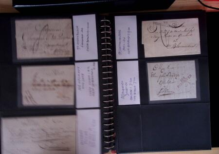 DEPARTEMENTS CONQUIS 1800-1850, 2 classeurs noirs de