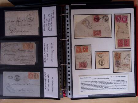 env.1850-80, Un classeur rouge - Lettre des bureaux