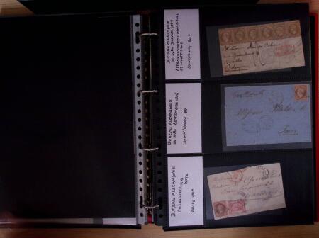 env.1850-80, Un classeur rouge - Lettre des bureaux