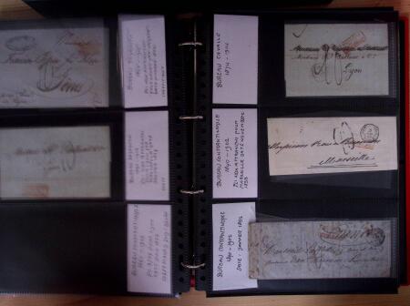 env.1850-80, Un classeur rouge - Lettre des bureaux