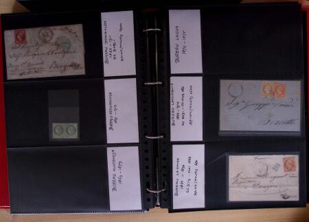 env.1850-80, Un classeur rouge - Lettre des bureaux