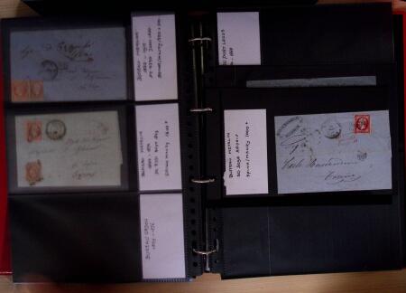 env.1850-80, Un classeur rouge - Lettre des bureaux