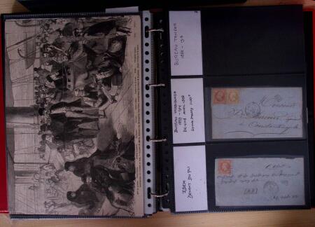 env.1850-80, Un classeur rouge - Lettre des bureaux